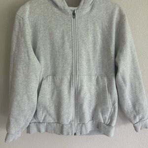 lululemon athletica Light Heather Gray Zip Hoodie Jacket